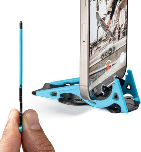 GEOMETRICAL Pocket Tripod PROv2 - Card-Size Stand, for iPhone, Alien Blue Universal Kit - color: Alien Blue