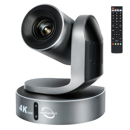 4K Conference Room Camera,PTZ Camera 20X Optical Zoom with IP/USB3.0/HDMI/RS232/RS485 for IP Live Streaming Video Conference and Church Education