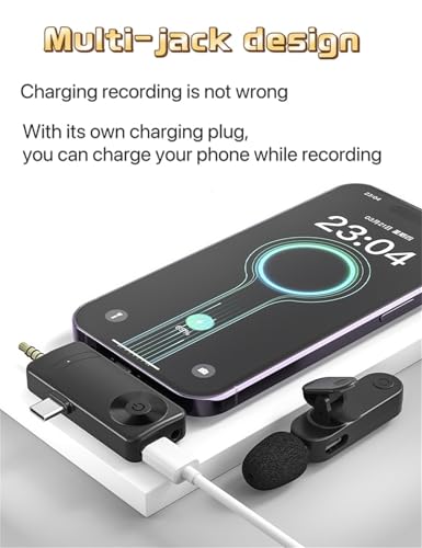 3 in 1/Four in one Wireless Lavalier Microphone for iPhone,iPad,Android,Camera,Computer,mini Noise Reduction Recording Mic Ultra-Low Delay,for Vlog/TikTok/YouTube Live Stream (4 Mic) - style: 4 Mic