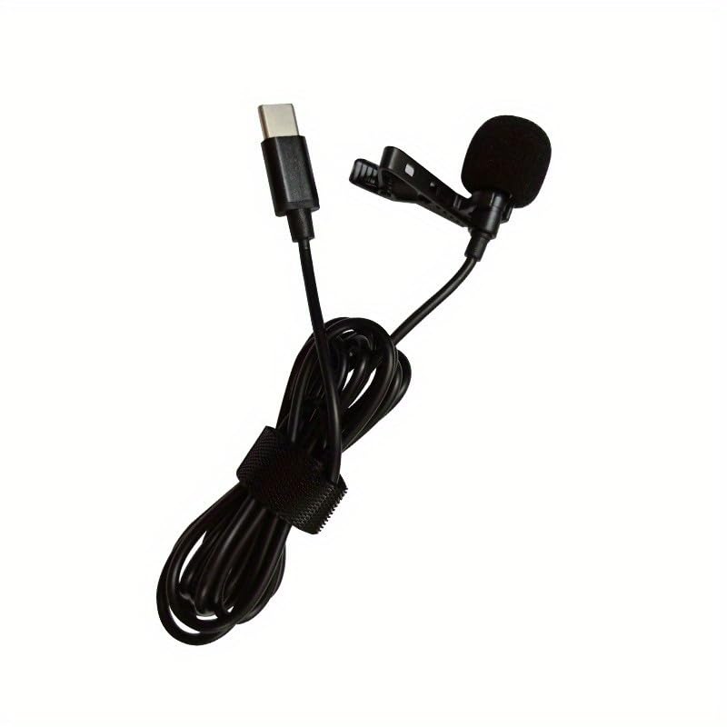 Wired Lavalier Microphone for Mobile Recording Video Live Streaming and Noise Reduction Mini Microphone