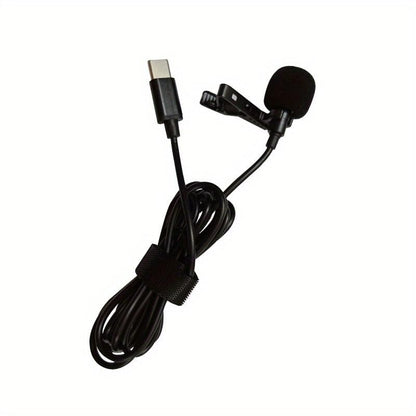 Wired Lavalier Microphone for Mobile Recording Video Live Streaming and Noise Reduction Mini Microphone
