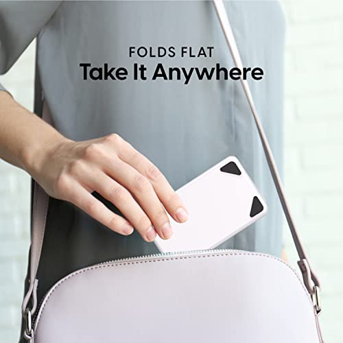 TALK WORKS Adjustable Cell Phone Desk Mount Compatible w/ iPhone 13/14 Series - Flexible Stand for Office, Home, Tabletop (White) - color: White