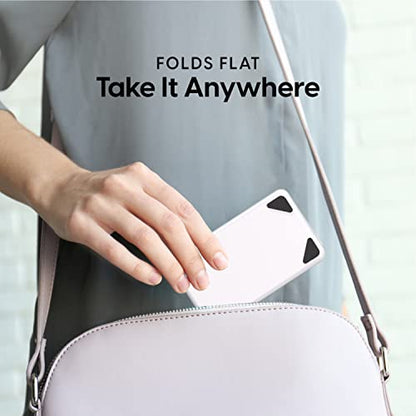 TALK WORKS Adjustable Cell Phone Desk Mount Compatible w/ iPhone 13/14 Series - Flexible Stand for Office, Home, Tabletop (White) - color: White