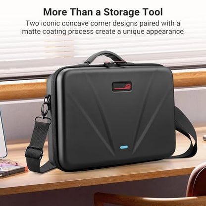 Carrying Case for Insta360 X5, Large Capacity Waterproof Travel Bag Protective Case Organizer for Insta 360 X5 Accessories, for Metal Cage, Charging Hub, Bullet Time 2.0, Foldable Selfie Stick