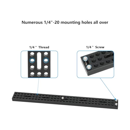 CAMVATE Long Cheese Mounting Plate with 1/4"-20 Camera Screw-3767