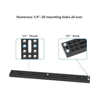 CAMVATE Long Cheese Mounting Plate with 1/4"-20 Camera Screw-3767
