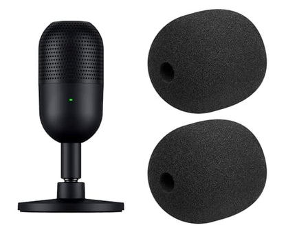 SOULWIT 2Pcs Pop Filter for Razer Seiren V3 Mini - Black | Do Not Fit Seiren V3(2024 Gen3), Seiren Mini(2020 Gen1) Mircophones