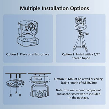 NexiGo N990 4K PTZ Zoomable Webcam, Video Conference Camera System with 5X Digital Zoom, Sony Starvis Sensor, Position Preset, Dual Stereo Mics, Audio Jacks for External Mics (Renewed) - style: 4K PTZ Webcam