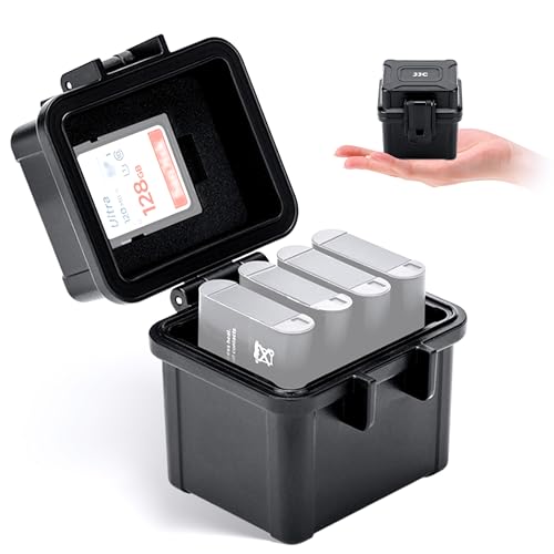 Sony Ricoh Canon Olympus Battery & Memory Card Case - Organizer for 4 x NP-BX1, DB-110, LI-90B, LI-92B Batteries, 1 x SD & 2 x Micro SD Cards - size: For Camera Battery x4