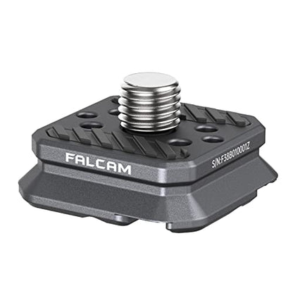 FALCAM F22 Basic Quick Release Plate, Camera Mounting Adapter Convert 1/4" Thread to F22 QR System, Aluminum Camera Accessory Fits for Sony Canon DSLR Tripod (Plate Only) 2529 - color: F22 QR Plate