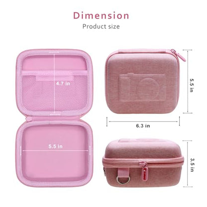 XANAD Hard Case for Sony a6400/a6700/a6100/a6000/a5000/a5100/ZV-E10/ZVE10 II or Fujifilm X100VI / X100V Digital Camera (Pink) - color: Pink