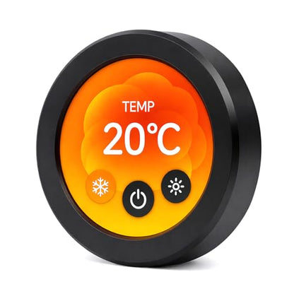 ELECROW ESP32 Rotary Display 480x480-2.1 Inch HMI IPS Round Knob Touch Display Development Board, 2.4G WiFi and BLE Capacitive Touch Screen Compatible with Arduino IDE and The LVGL Library, Black - size: 2.1" ESP32 Rotary Display