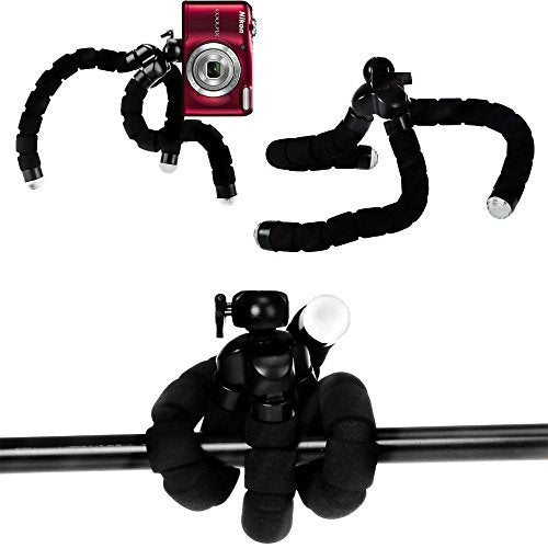 Acuvar 6.5” Flexible Tripod for Phone & Small Cameras – Bendable Mini Tripod for iPhone, Android, Vlogging & Travel - style: Tripod Only