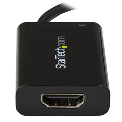 StarTech USB-C to HDMI 2.0 Active Adapter, 4K 60Hz, 60W PD, Black, 1080p - color: Black, style: 4K 60Hz w/ 60W PD Charge