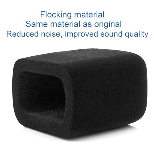 LEFXMOPHY AM8 Pop Filter, Windscreen Compatible with FIFINE AM8 Microphone Replacement Flocked Protector Black Cover