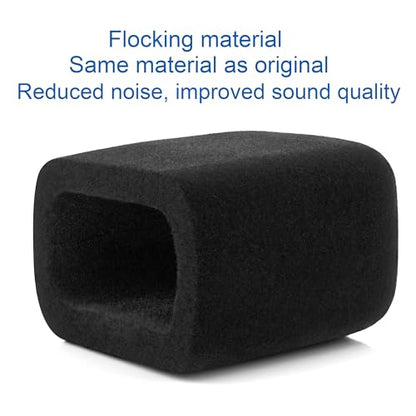 LEFXMOPHY AM8 Pop Filter, Windscreen Compatible with FIFINE AM8 Microphone Replacement Flocked Protector Black Cover