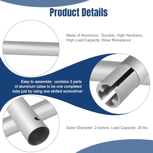 Fotoconic 118" / 3m Metal Tube Crossbar for Electric Motorized, Manual Studio Roller Background Support System