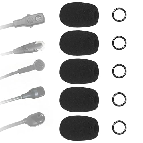 Adhiper 5-Pack Microphone Cover Pop Filter for Bose Aviation X A10/A20/A30 Headset, Mic Cover for HyperX Cloud II/Alpha/Mix/Core/Chat & for Blackshark V2/Pro/X, for Steelseries Arctis 1/3/5/7/9 Series