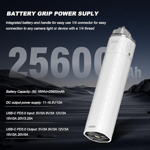 Godox ML100Bi 120W LED Video Light with Battery Grip, 2800K-6500K Bi-Color Continuous Output LED Video Light for Filming, Live Streaming and Video and Studio Photography