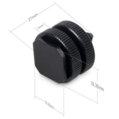 Hot Shoe Adapter 1/4 Inch Camera Hot Shoe Mount Adapter Tripod Screw for DSLR Camera Rig Cold Hotshoe Screw Accessory Attachment for Camera Flash Shoe to 1/4"-20 Male Post Adapter with Locking Disk