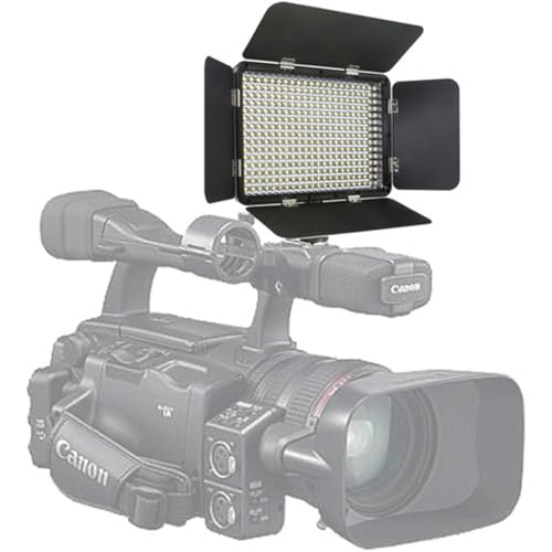 Vidpro LED-330X Photo and Video Light Kit - On Camera Panel LED Light - Adjustable and Dimmable 3200K-5600K Variable Color Light Fits Cameras w/Hot Shoe Includes Rechargeable Battery Diffuser - size: LED-330X