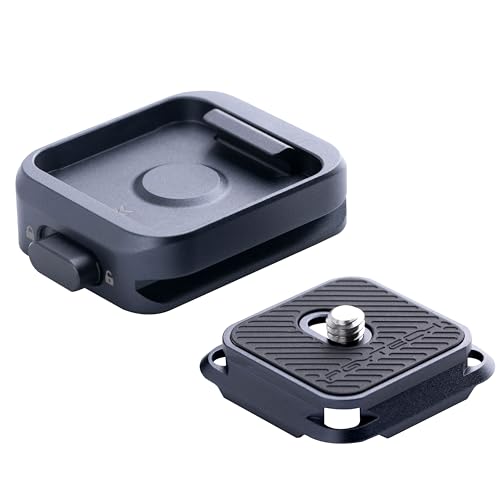 PGYTECH Quick Release Plate +Adapter w/Arcac-Swiss Interface Camera Quick Release Plate Mount for Sony/Nikon/Fuji/DJI Quick Setup Mount w/ 1/4" to 3/8" Screw Thread Gimbles Sliders Tripods Adapter - style: Clamp & Plate