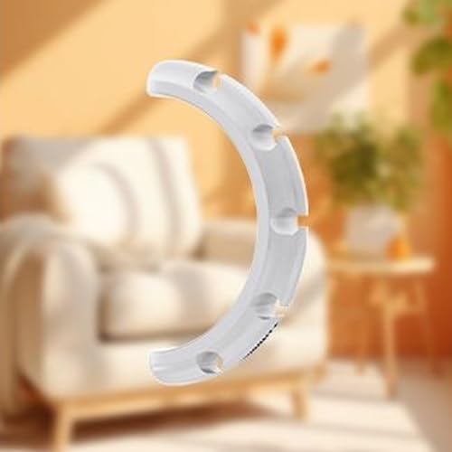 3 Pack Self-Adhesive Cable Management Clips - White Cord Organizers for Desktop, Nightstand & Office, Available in 3/5/7-Slot Sizes