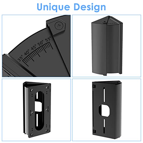 RIOVO Adjustable 30 to 55 Degree Doorbell Angle Mount Compatible with Ring/Blink Video Doorbell/Battery Doorbell, Replacement Angle Adjustment Adapter Mounting Bracket Wedge Kit