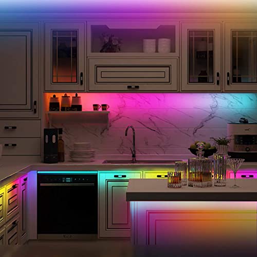 LED Strips Lights USB Powered Rainbow Chasing RGB LED Lights Strip LED TV Backlight Strip with 17-Key RF Remote Color Changing Strip Lights Waterproof IP65 LED Rope Lights LED Lights 2M 6.54FT - size: Dream Color+6.56FT/2M