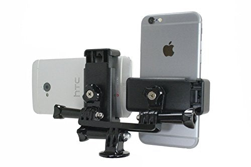 OCTO MOUNT Dual Device Hand-Held Stabilizer for Cell Phone or GoPro Camera. Compatible with iPhones, Samsung Galaxy, HTC, etc.