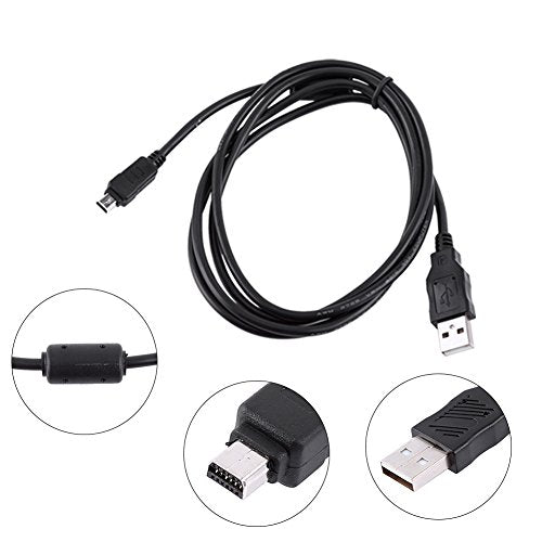 Cuifati High Speed 12 Pin USB Data Cable for Digital Camera, Transfer & Charge Function, 1.5m Length, Anti Interference Shielding