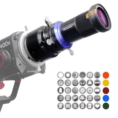 Bowens Mount Optical Snoot for Aputure/GODOX/NEEWER Cob Light, Photography Spotlight Projector Conical Snoot,Compatible with Aputure Amaran 150/300c,600x Pro,Godox SL60 etc - size: Bowens Mount