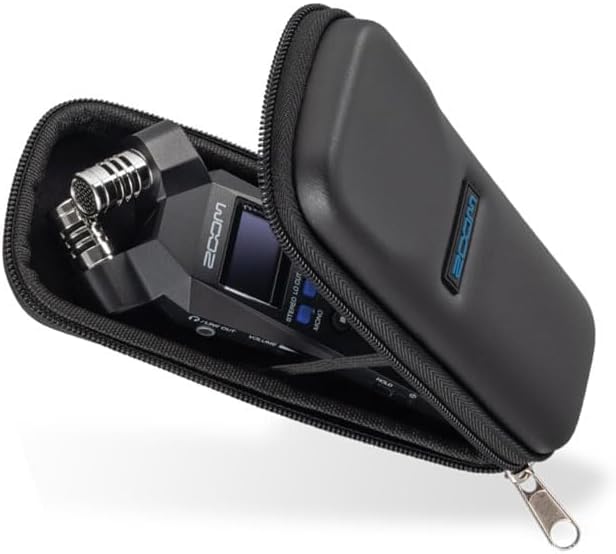 Zoom H1essential 2-Track 32-Bit Float Portable Audio Recorder Bundle with APH-1e with Hairy Windscreen, Padded Shell Case, AC Adapter, & USB C-Cable - style: H1e + Accessory Pack
