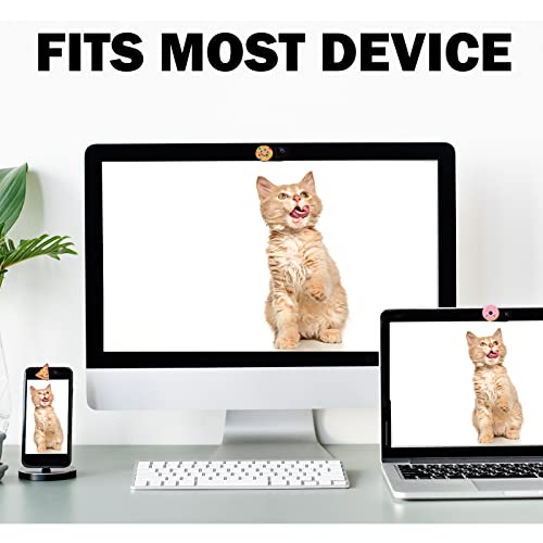 Laptop Camera Cover Slide Webcam Cover for Privacy Fits for Mini PC, PC, Surface, Tablet, Desktop Computer, Smart Phone - 6 Packs, Sweets - size: Snack