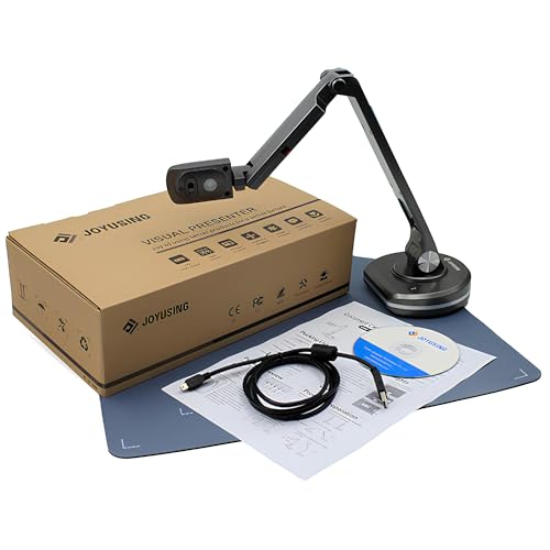 Joy-Using V500-S Ultra-Portable 8 MP Document Camera & Visualizer – Full HD 1080p @30fps, Autofocus, A3 Capture Area, USB Plug-and-Play – Ideal Gift for Teachers, Students & Remote Workers