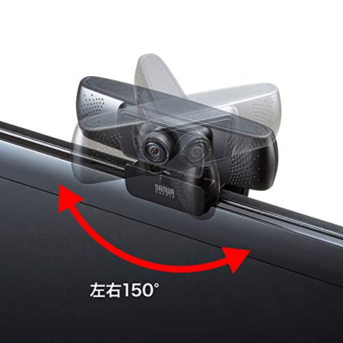 sanwasapurai Meeting For waidorenzukamera 150 ° Super Wide Angle Built-in Mic for Skype, CMS – v43bk