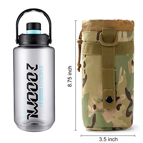 3 Pack Molle Pouch Combo Water Bottle Pouch Holder Tactical Molle Pouches Compact Utility Waist Bag Pack - color: Combo A:CP