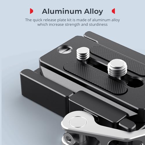 SMALLRIG Universal Quick Release Mount Plate Kit for Arca-Type, Built in Clamp and Plate, with 1/4''-20 & 3/8''-16 Threaded Holes- 2144B - style: Mount Plate Kit