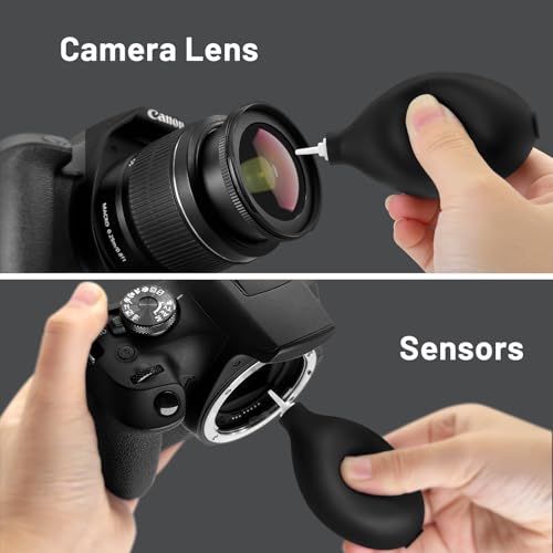 Camera Lens Cleaning Kit with Pro 10x Sensor Swabs, Sensor Cleaner, Compatible with Canon, Nikon, Sony mirrorless DSLR Camera (Enhanced Version)