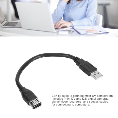 20cm IEEE 1394 6 Pin to USB 2.0 Adapter, 6 Pin Female to USB Adapter Cable Converter with High Speed Data Transfer for DV Camcorders