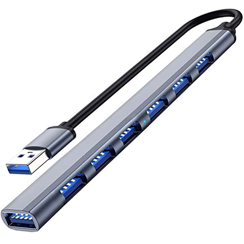 USB Hub 3.0 with 7 Ports, VIENON Aluminium USB 3.0 Hub USB Splitter Extender for for Laptop, PC, MacBook, Mac Pro, Mac mini, iMac, Surface Pro and More - style: Aluminium 7-Port