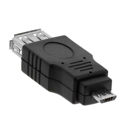 Cmple - Micro USB to USB Adapter Standard 2.0 A Female Jack to Micro B Male Plug OTG Connector Converter for Cameras Tablets Phones Dash Cams Transfer Photos to Computer - size: Single, style: USB 2.0 A Female to Micro B 5-Pin Male