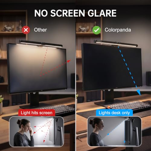 16.14" Monitor Light Bar,250LM Anti Screen Glare Eye-Care LED Screen Lamp,Touch Control USB Reading Light for Flat & Curved Monitor Home Office Gaming - style: Touch Control