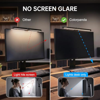 16.14" Monitor Light Bar,250LM Anti Screen Glare Eye-Care LED Screen Lamp,Touch Control USB Reading Light for Flat & Curved Monitor Home Office Gaming - style: Touch Control