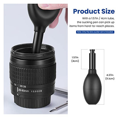 NEEWER 8-in-1 Lens Sucker Kit, IC Pick Up Vacuum Suction Pen with 7 Interchangeable Suction Cups Lens Repair Tool for Repair and Cleaning, Watches, and Electronic Components