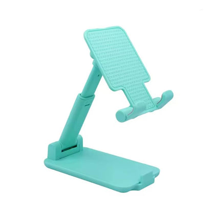 Desktop Phone Holder Stand Phone Support Adjustable Angle Height Cell Phone Stand Universal for iPhone 14 65 14 13 pro max，All Smart Phones (Green) - color: Green
