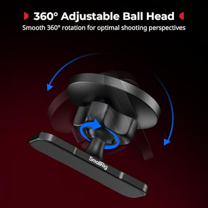 SMALLRIG Magnetic Phone Mount Gym for iPhone 17/16/15/14/13 Series, Adjustable Phone Holder Gym for Huawei, for Samsung, for Xiaomi, Double-Sided Magnetic Design - 5460 - style: Magnetic Connection