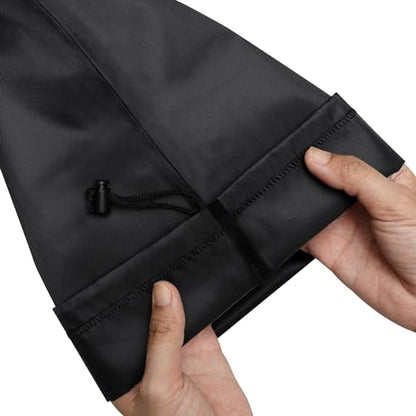 PALTERWEAR Drawstring Bag with Toggle - Nylon Cinch and Ditty Pouch - Six-Pack (Black, 9 x 12 Inch, Set of 6) - color: Black, size: 9 x 12 Inch