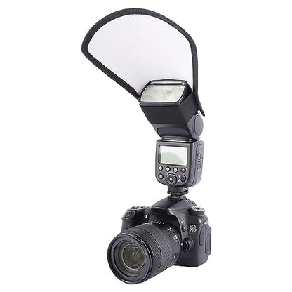 Leadigol 2PCS Flash Diffuser,Camera Flash Diffuser Double-Sided Flash Softbox Photo Light Reflector with Elastic Strap