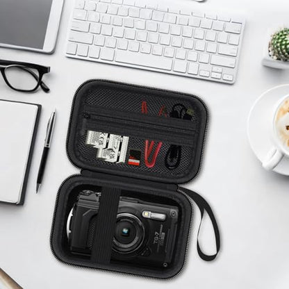 Camera Case for Olympus Tough TG-7 / OM System TG-6 / TG-5 / TG-4 Waterproof Digital Camera - Black (CASE ONLY) - color: Black